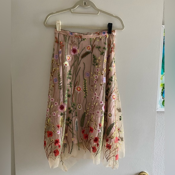 Anthropologie x Eva Franco Waverly Garden Embroidered Skirt - Picture 9 of 11